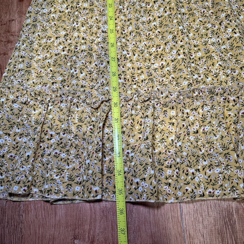 Yellow Floral Dress - Picture 7 of 12
